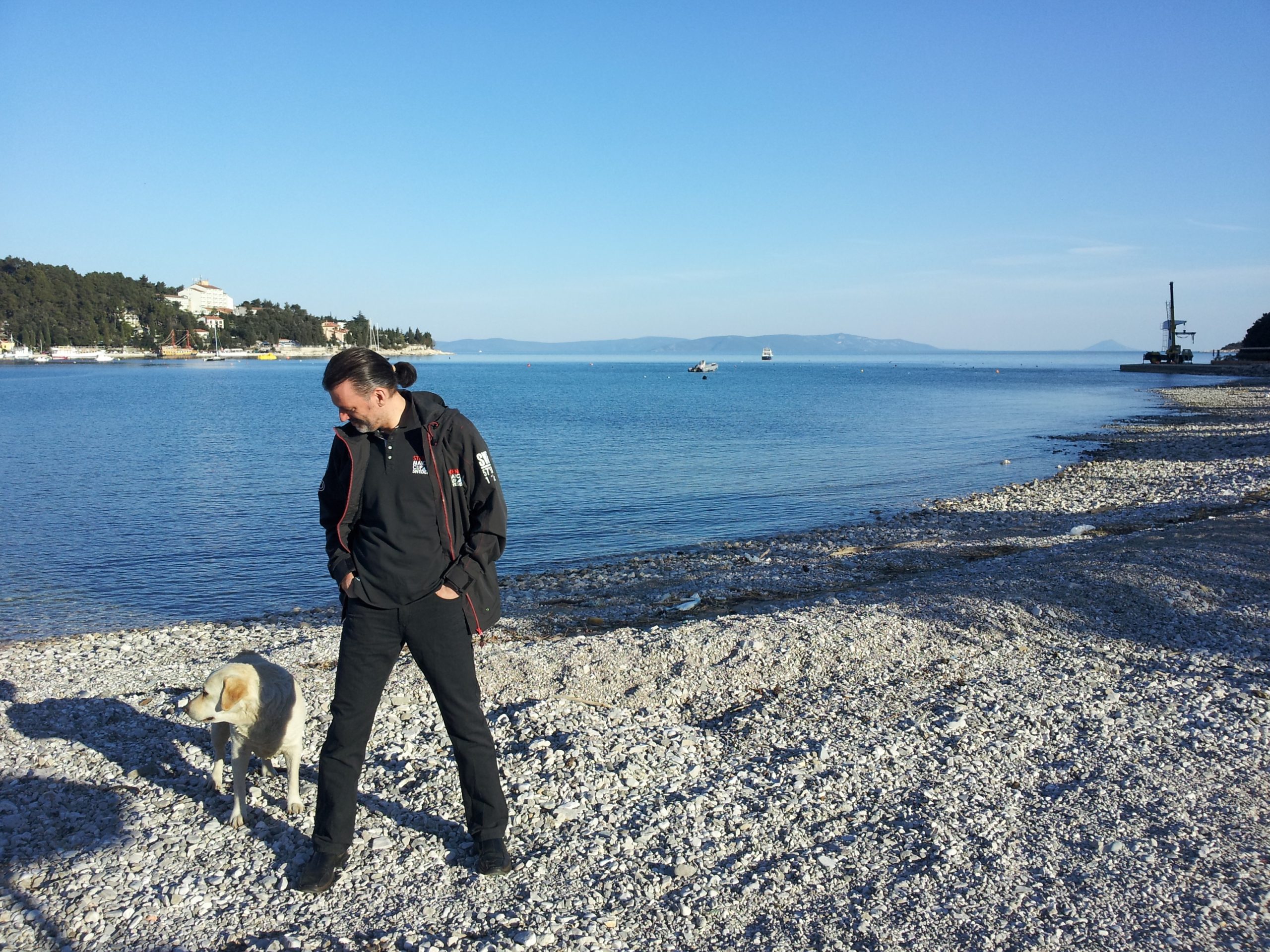 Relaxing in Rabac before the return to Sweden