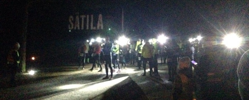 The start of the SätilaTrail 120km race