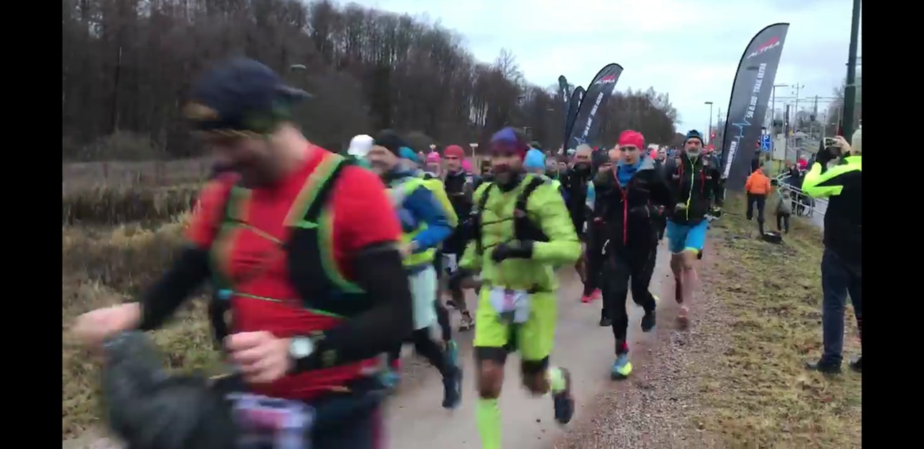 The start of theTjörnarparen 2018 race